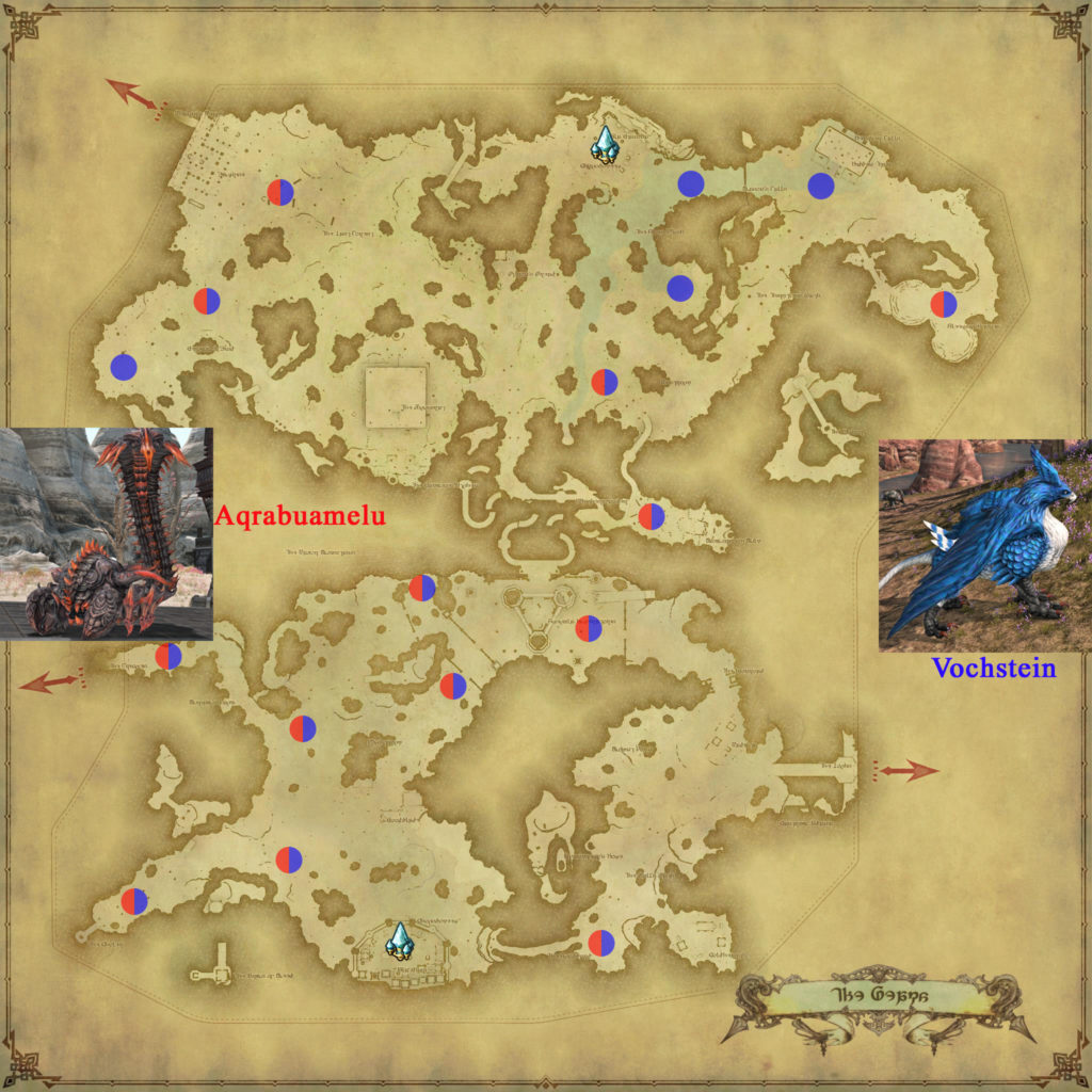 FFXIV Die Hohe Jagd Positionen der Ranks · Crystal Universe