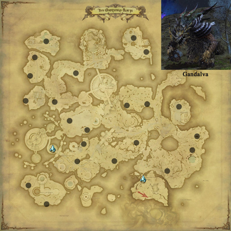 FFXIV Die Hohe Jagd Positionen der Ranks · Crystal Universe