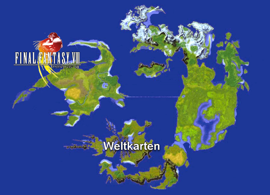 Ffviii World Map Final Fantasy VIII Cloth Map With Original Packaging
