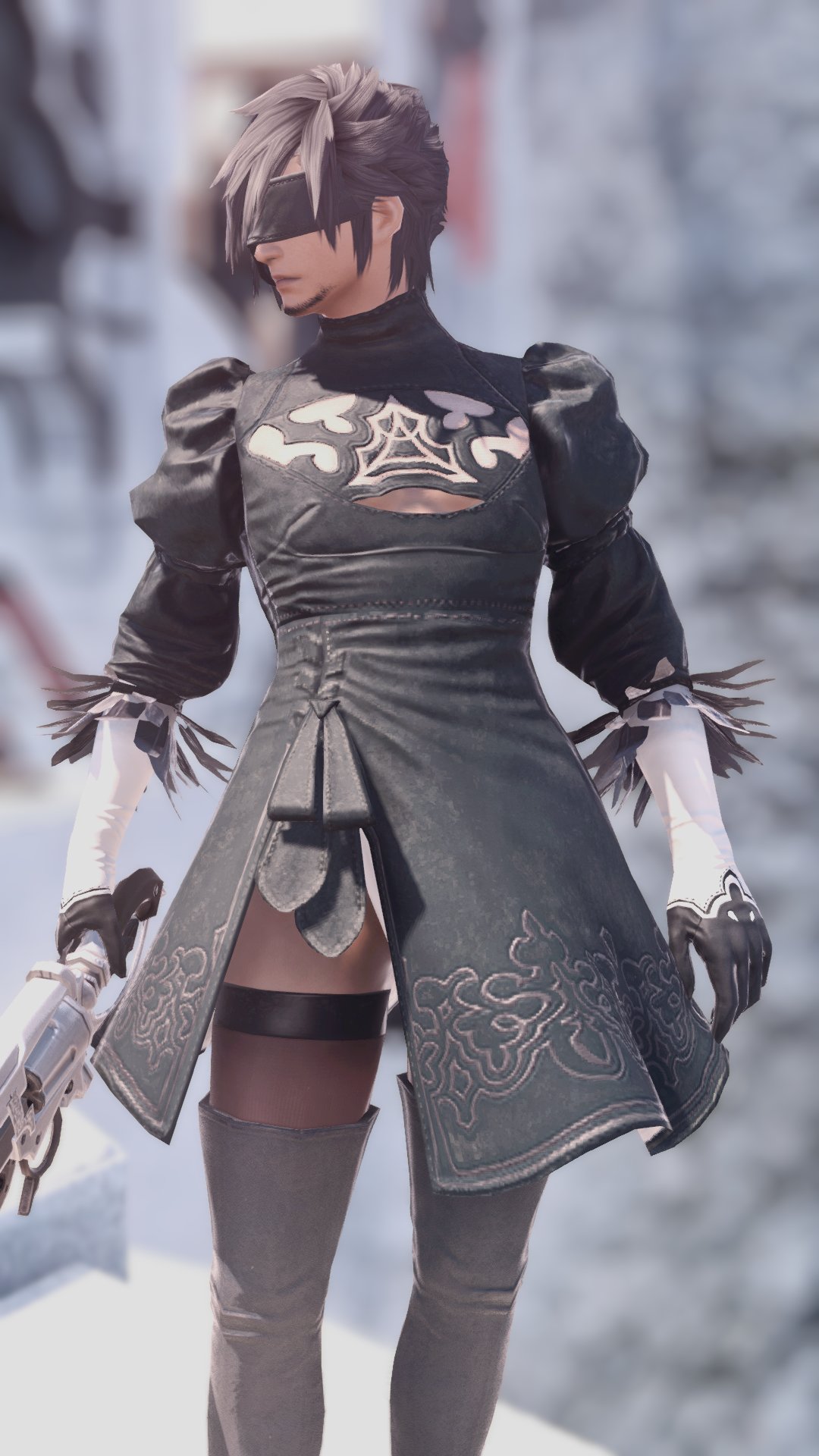 Final Fantasy XIV: 2B Outfit ohne Gender-lock - Crystal Universe.