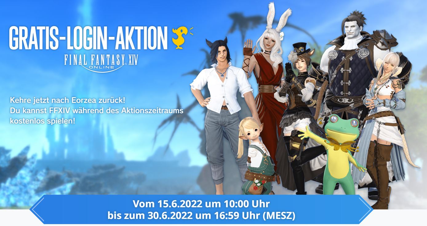 FFXIV Gratis Login Aktion Crystal Universe